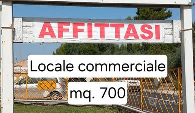 Locale commerciale con ampio piazzale