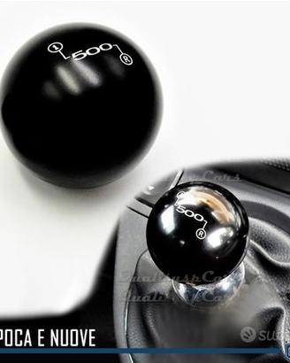 POMELLO Cambio Nero PER FIAT 500 Nuova e Epoca