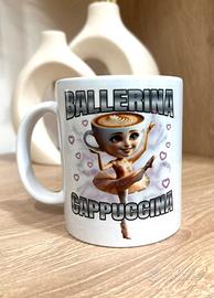 italian brainrot  ballerina cappuccina tazza