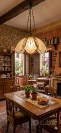 Lampadario a sospensione Art Deco Vintage