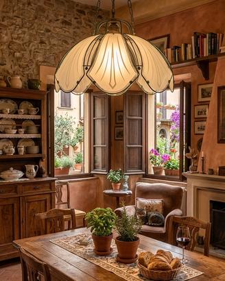 Lampadario a sospensione Art Deco Vintage