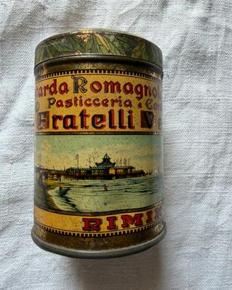 Scatola di latta Mostarda Vecchi