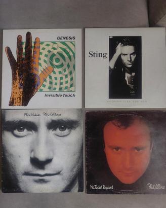 lp 33giri dischi Sting- Genesis- Phil Collins 