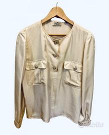 Camicia Valentino seta bianco panna