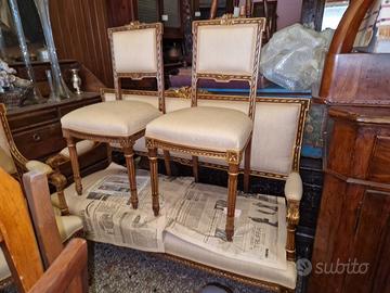 salottino laccato antico 