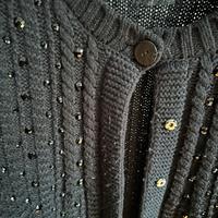 Cardigan con strass