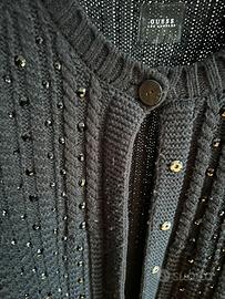 Cardigan con strass