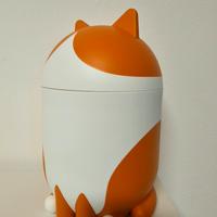 Grejsimojs contenitori a forma di gatto arancione
