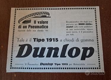 Pubblicità Pneumatici Dunlop (1915)