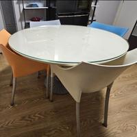 Tavolo Zanotta +4 sedie Kartell Philippe Starck 