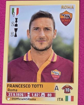 figurina panini campionato 2013-14  totti  - roma