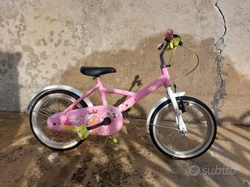 Bicicletta bambina B’Twin Princess 16” – rosa