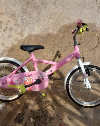 Bicicletta bambina B’Twin Princess 16” – rosa