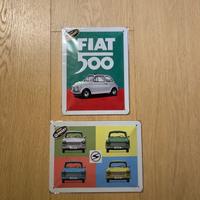 Quadretti - placche in metallo Fiat e Trabant