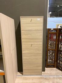 Scarpiera 4 vani rovere chiaro