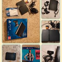 lotto PS2 ps3 console + box PS4 CAM joystick 