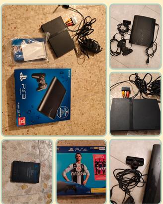 lotto PS2 ps3 console + box PS4 CAM joystick 