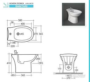 Wc Scarico A Terra Nuovo Con Scatolo