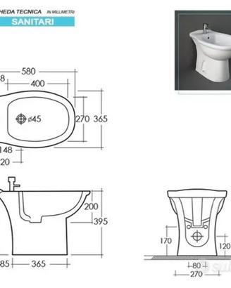 Wc Scarico A Terra Nuovo Con Scatolo