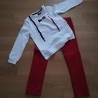 Completo maglietta e pantalone rosso Sarabanda