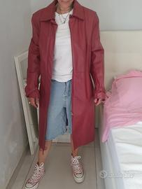 Giaccone rosa vera pelle convipel