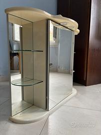 Specchiera Bagno con Luci e Ripiani 87x70 cm