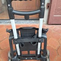 Carrellino porta zaino nero