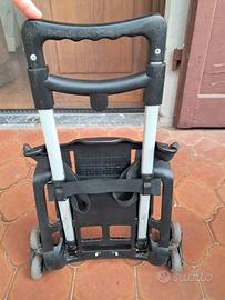 Carrellino porta zaino nero