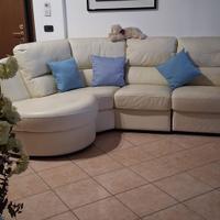 Divano angolare beige