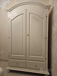 armadio due ante avorio 