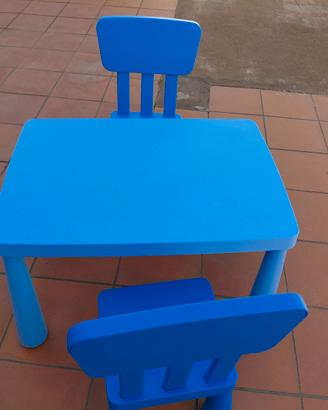 Tavolino e sedie Ikea per bambini