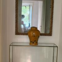 Specchio antico /teca/base lampada