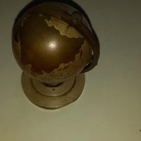 orologio mappamondo comodino in ottone  vintage 