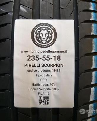 2 gomme 235 55 18 pirelli a45488