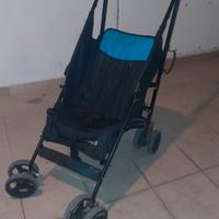 PASSEGGINO NERO E AZZURRO