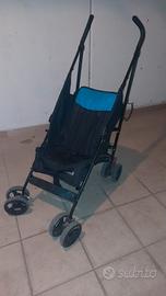 PASSEGGINO NERO E AZZURRO