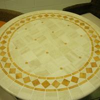 Tavolo Mosaico in VERO MARMO