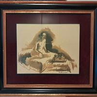 Luigi Montanarini 1934:  Figura sul letto.