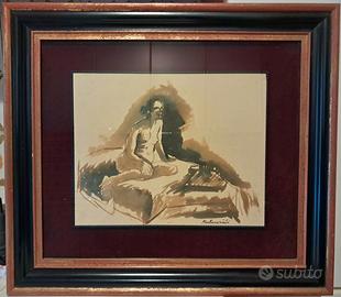 Luigi Montanarini 1934:  Figura sul letto.