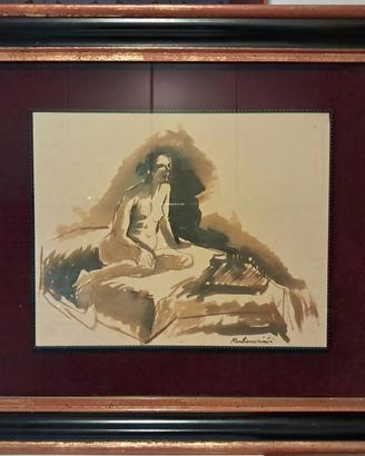 Luigi Montanarini 1934:  Figura sul letto.