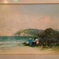 Mario Lupo, quadro originale paesaggio marino