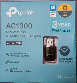 TP-Link AC1300 mini adattatore USB WiFi