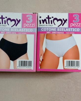 6 slip donna Nuovi cotone elasticizzato tg3