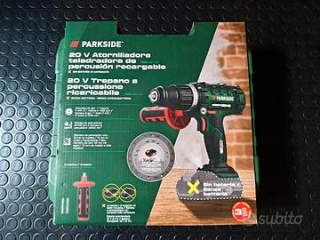 Trapano ricaricabile 20V Parkside con percussioni 