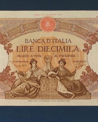Banconote Italiane Lire 10.000 Regina Del Mare