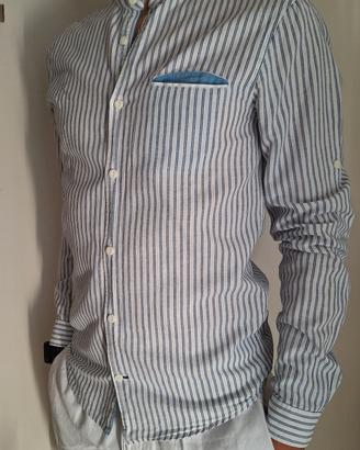 Camicia Pull&Bear in lino e cotone, tg.S