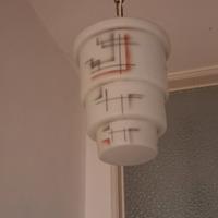 coppia lampadari art deco