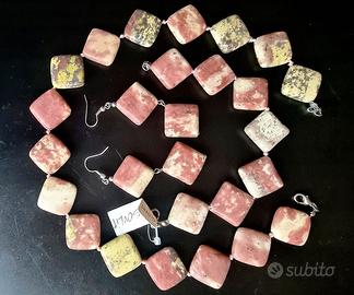Set di gioielli in howlite dal design
