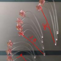 fiori per lampadari di vetro di Murano