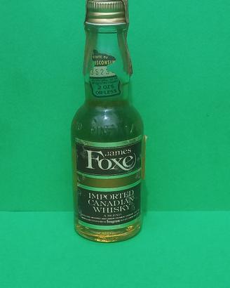 James Foxe Canadian Whisky 1/10 Pint Vintage